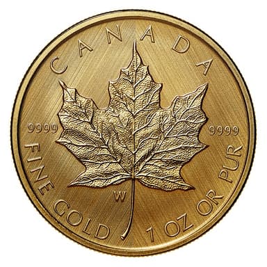 Gold Maple Leaf 1/10 oz obverse