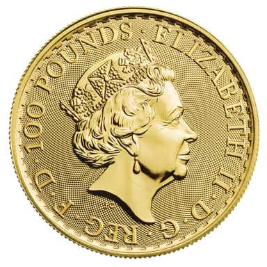 Gold Britannia 1/2 oz obverse