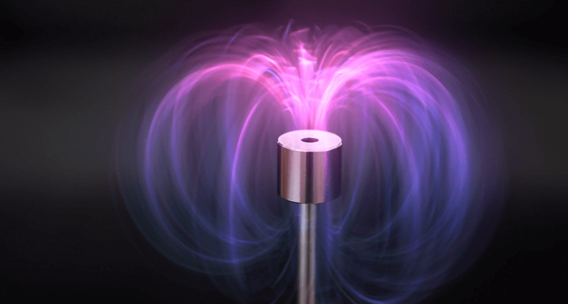Magnetic field visualization showing eddy currents induced in a gold coin